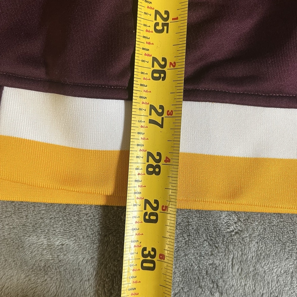 Adidas Track Jacket Mens Medium Maroon CMU Chippewas Climalite Full Zip M90630 - Picture 5 of 7